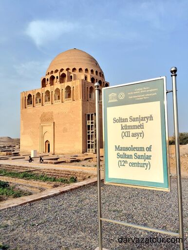 Sultan Sanjar Mausoleum in Merv, Turkmenistan – 12th-century UNESCO World Heritage site restored by Turkey in 2004