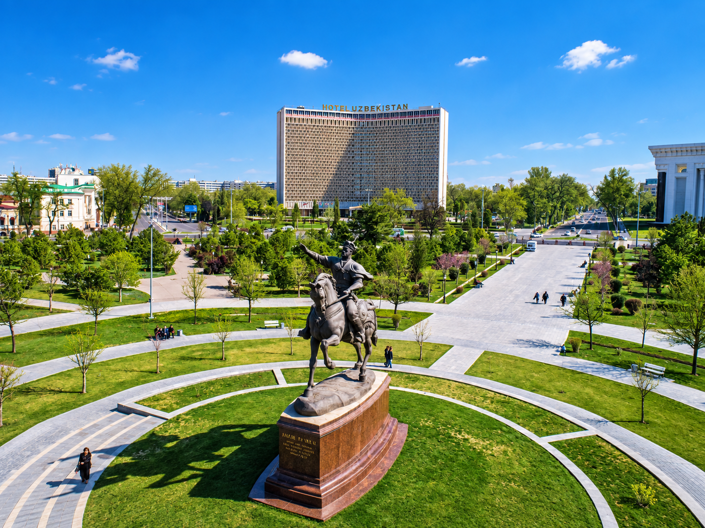 Turkmenbashy Mosque in Ashgabat City tour Fujji Group 6 pax