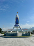 3 Day Turkmenistan Tour from Ashgabat: Darvaza & Night Train to Bukhara Monument of Neutrality in Ashgabat