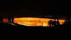 3 Day Turkmenistan Tour from Ashgabat: Darvaza & Night Train to Bukhara Darvaza Gas Crater – night visit with many tourists in December