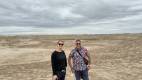 2 Day Turkmenistan Tour from Bukhara: Merv & Ashgabat American Tourists Exploring Ancient Merv and Gyaur Kala