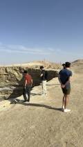Tourists Visiting the Darvaza Mud Crater