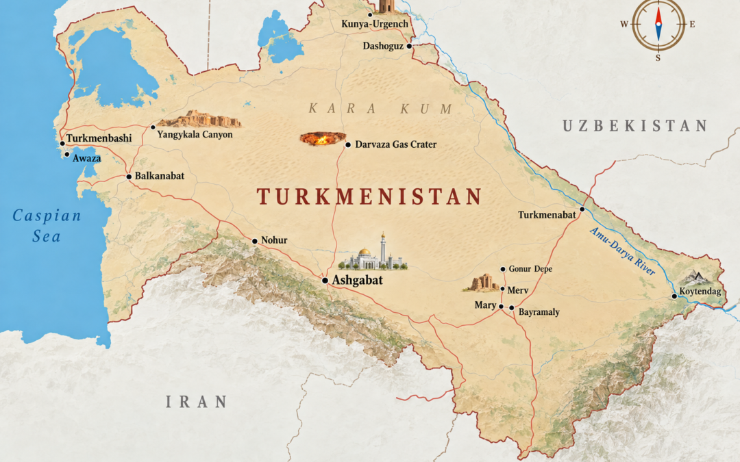 Turkmenistan Itinerary 2026: Best 3, 5, 7 & 9-Day Routes